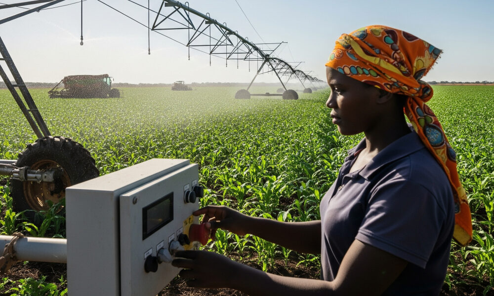 African farmers using technology